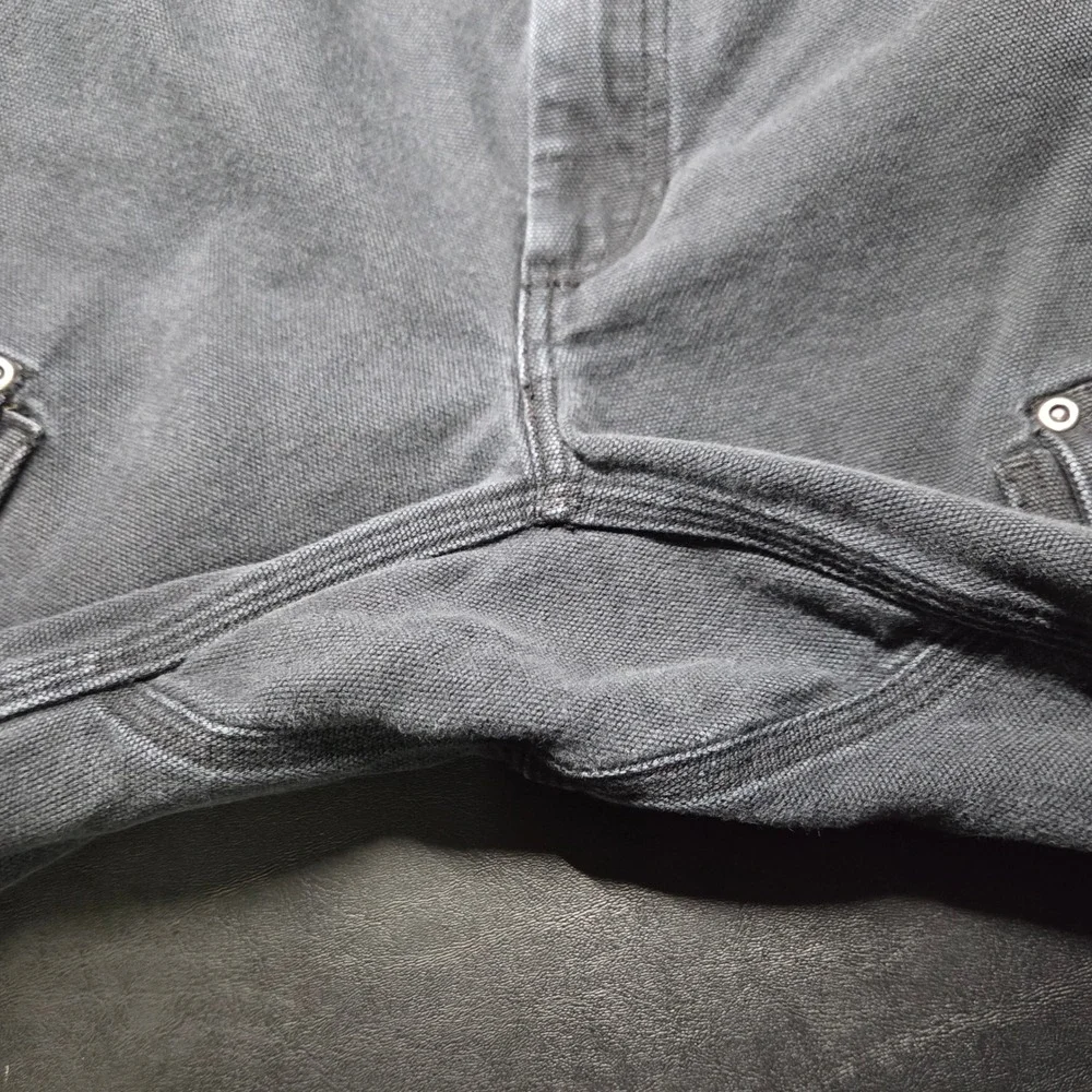 Duluth Trading Co Cargo Pants Mens 32x31 Black Good Fire Hose Workwear Canvas